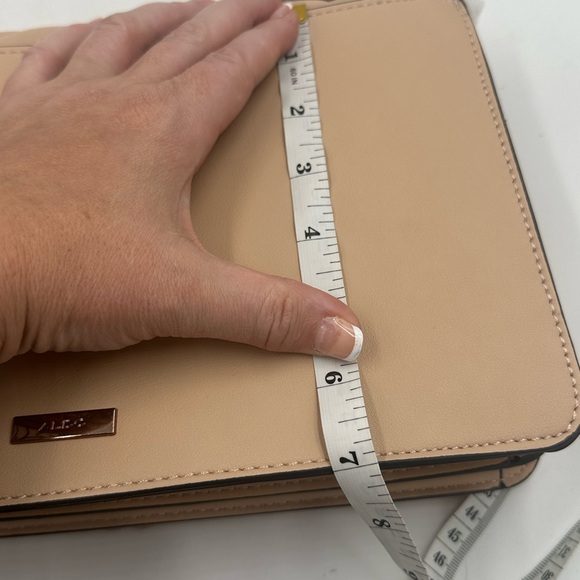 Aldo Greenwich Handbag pink quilted chevron pattern with rose gold chain NWT - Picture 4 of 12